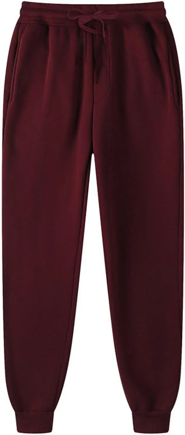 Mens Sweatpants with Pockets Sweatpants for Men Loose Fit Men's Solid Athletic Lounge Pants Open Bottom Jersey Pants
