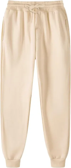 Mens Sweatpants with Pockets Sweatpants for Men Loose Fit Men's Solid Athletic Lounge Pants Open Bottom Jersey Pants