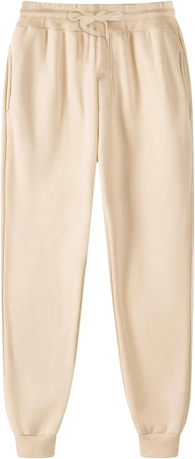 Mens Sweatpants with Pockets Sweatpants for Men Loose Fit Men's Solid Athletic Lounge Pants Open Bottom Jersey Pants
