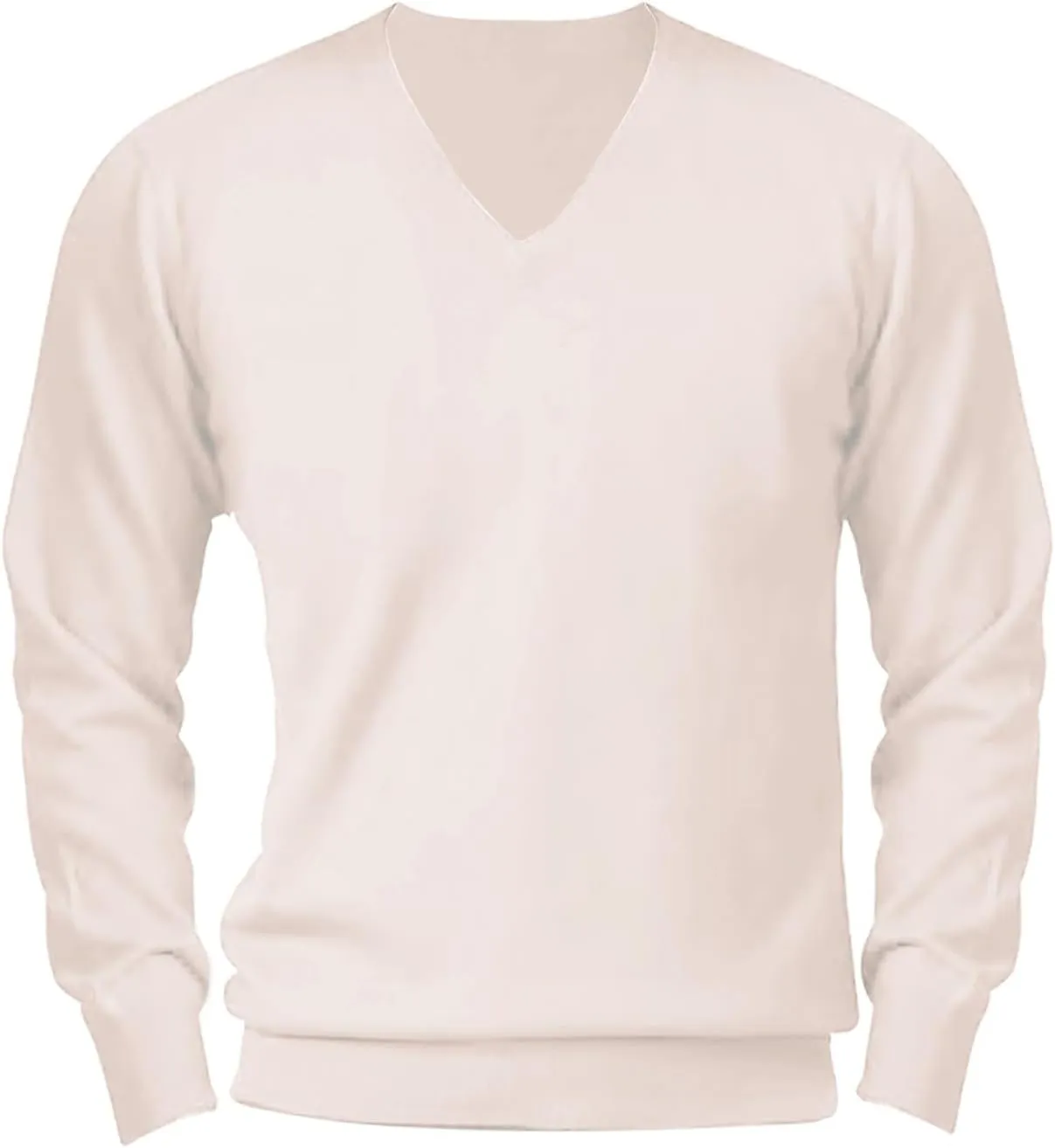Men's V Neck Dress Sweater Lightweight Long-Sleeve Thermal Sweatshirt Soft Touch Slim Fit Fashion Pullover Sweater