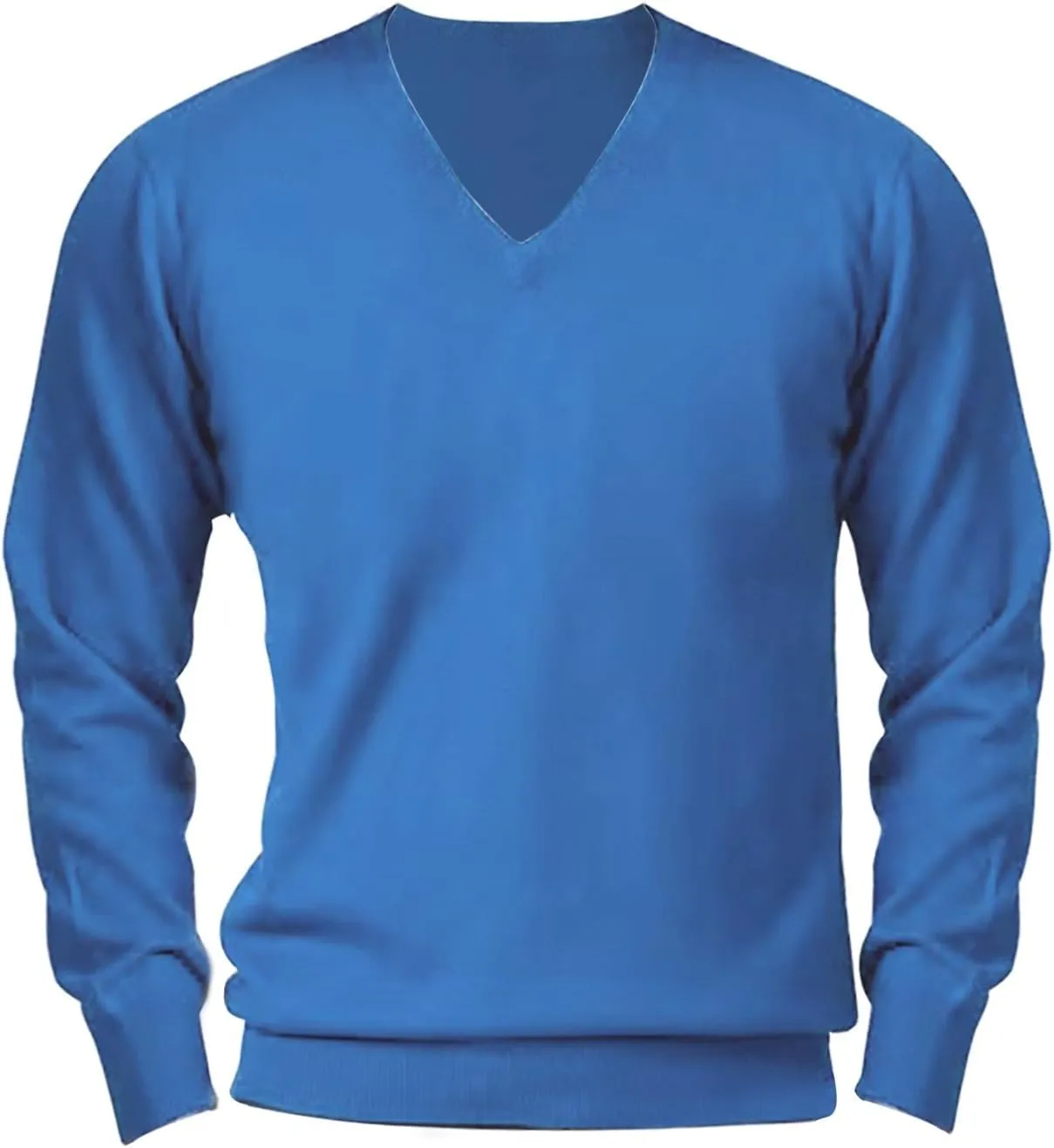 Men's V Neck Dress Sweater Lightweight Long-Sleeve Thermal Sweatshirt Soft Touch Slim Fit Fashion Pullover Sweater