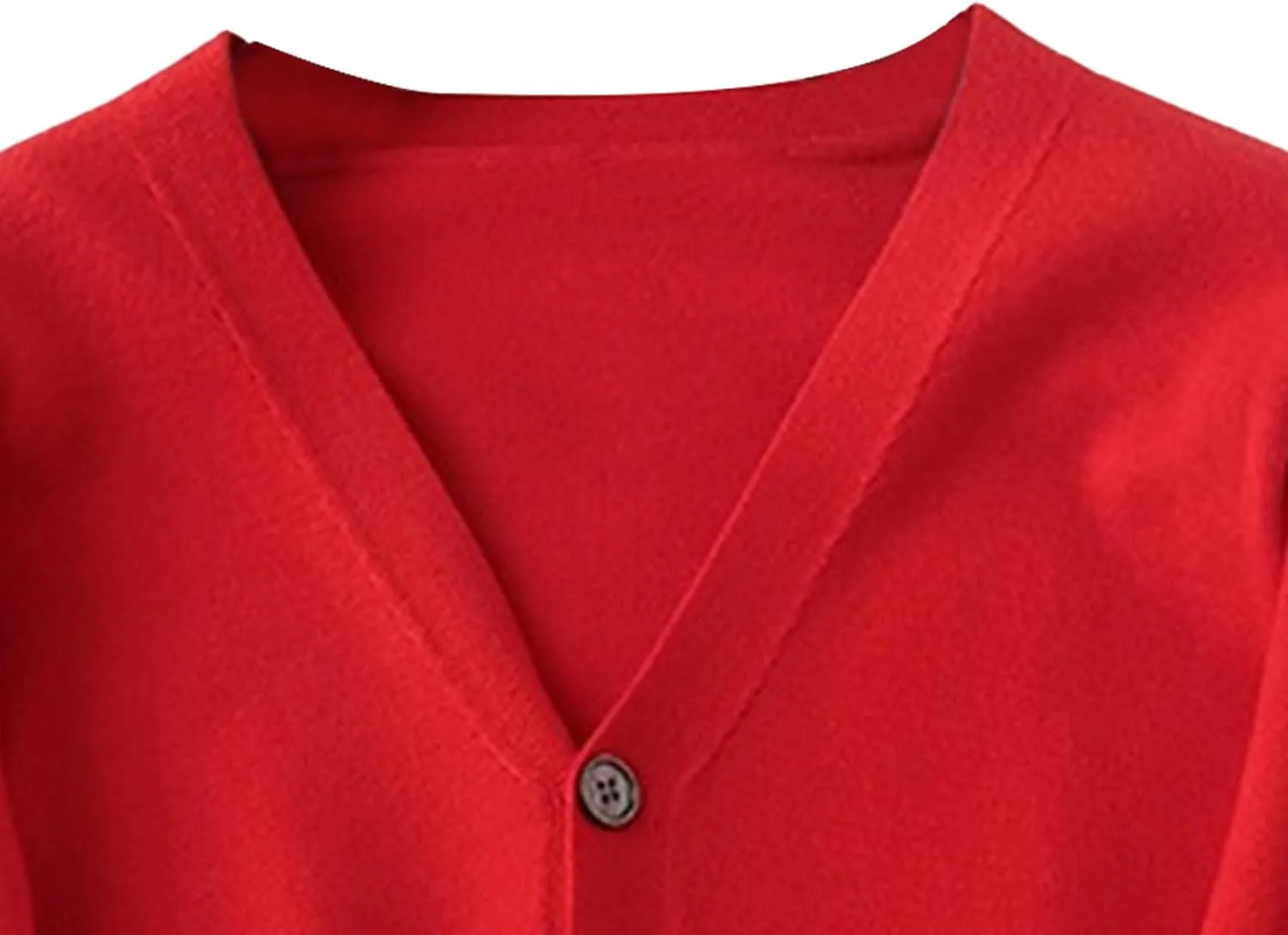 Men's V-Neck Soft Touch Cardigan Sweaters Long Sleeve Button Cozy Knit Cardigan Casual Lightweight Knitwear