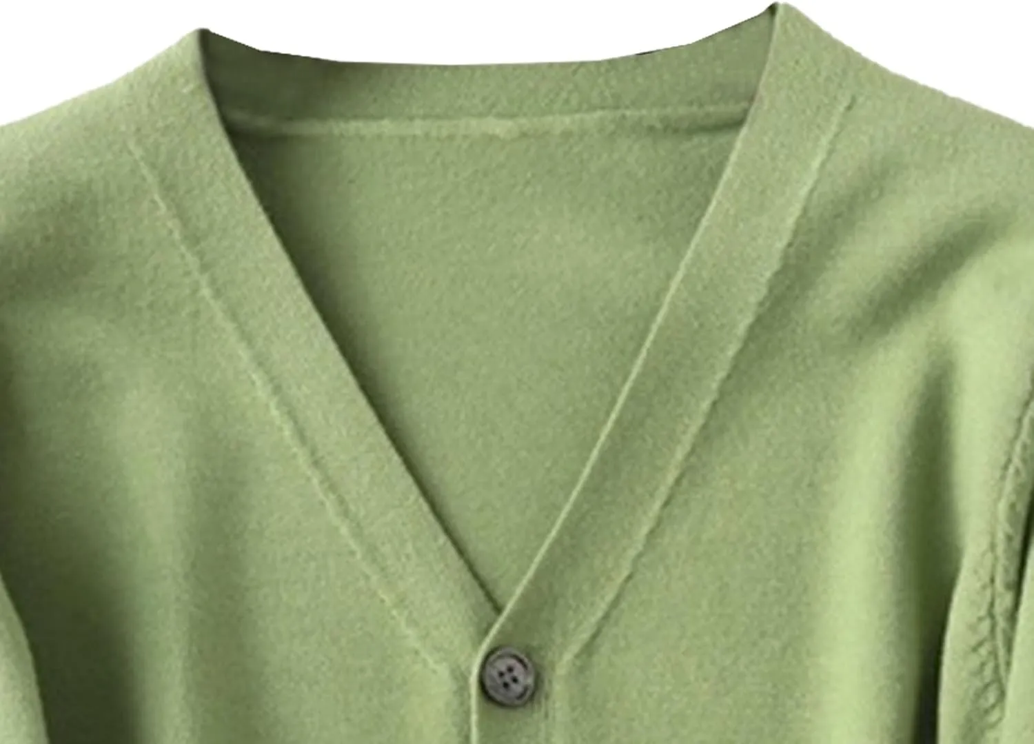 Men's V-Neck Soft Touch Cardigan Sweaters Long Sleeve Button Cozy Knit Cardigan Casual Lightweight Knitwear