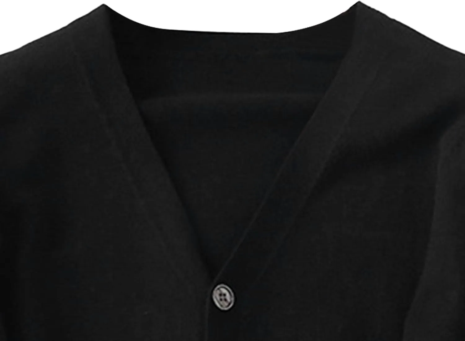 Men's V-Neck Soft Touch Cardigan Sweaters Long Sleeve Button Cozy Knit Cardigan Casual Lightweight Knitwear