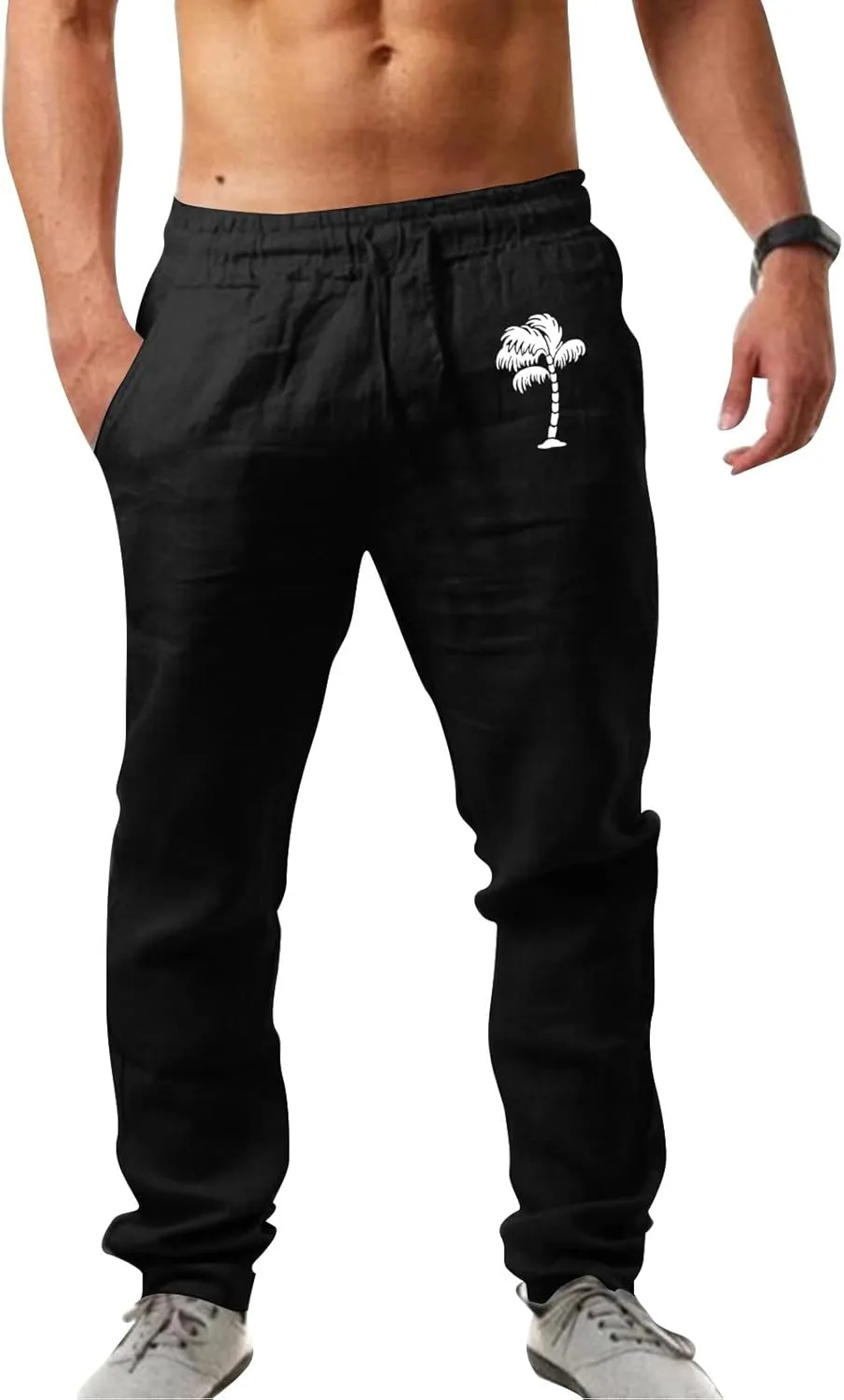 Mens Workout Cargo Sweatpants Fit Sport Pants Lightweight Tactical Pant Hiking Jogger with Multi-Pocket Men Outdoor