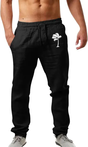 Mens Workout Cargo Sweatpants Fit Sport Pants Lightweight Tactical Pant Hiking Jogger with Multi-Pocket Men Outdoor