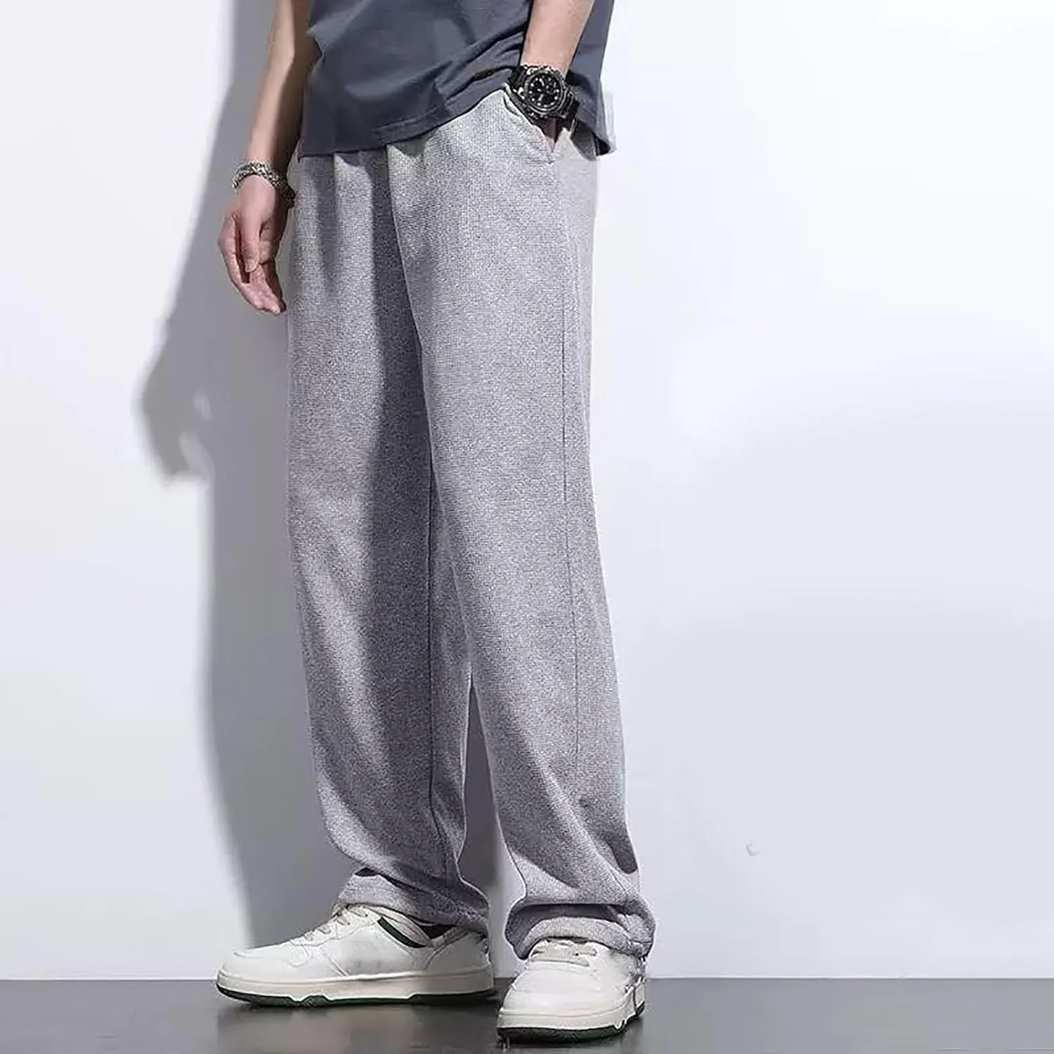 Mens Y2k Joggers Hip Hop Baggy Star Pants Straight Leg Joggers Harajuku Graphic Jeans Streetwear Relaxed Fit Trousers
