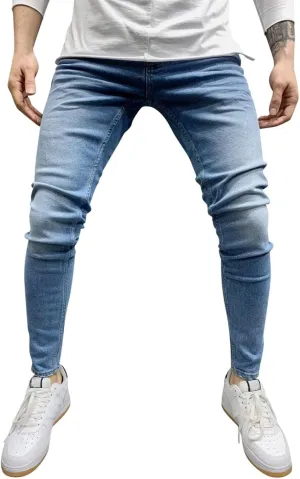 MIDOO Jeans for Men Relaxed Fit Big Tall Casual Straight Leg Jeans Trend Fashion Denim Pants Low Rise Skinny Jean Trousers