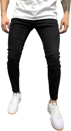 MIDOO Jeans for Men Relaxed Fit Big Tall Casual Straight Leg Jeans Trend Fashion Denim Pants Low Rise Skinny Jean Trousers