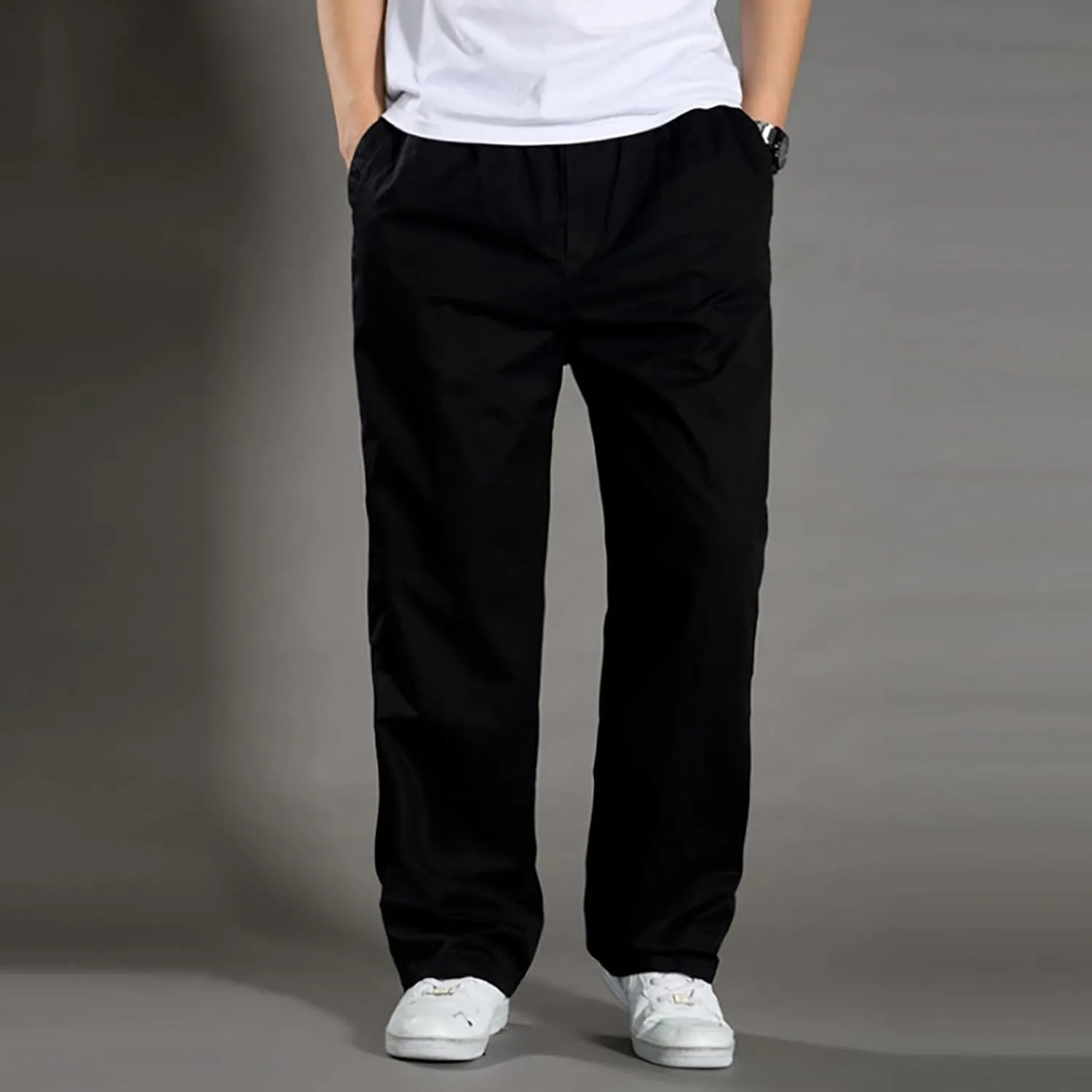 MIDOO Mens Cargo Pants Slim Fit Casual Loose Straight Sweatpants Outdoor Lightweight Work Hiking Pants Jogger Tousers