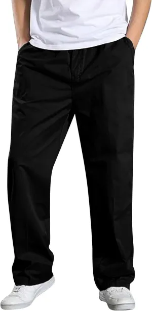 MIDOO Mens Cargo Pants Slim Fit Casual Loose Straight Sweatpants Outdoor Lightweight Work Hiking Pants Jogger Tousers