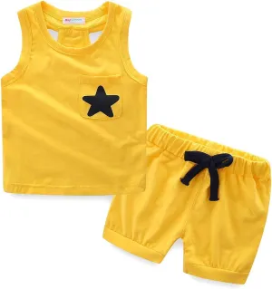Mud Kingdom Little Girls Pajamas Set Sleeveless Cute Summer Sleepwear