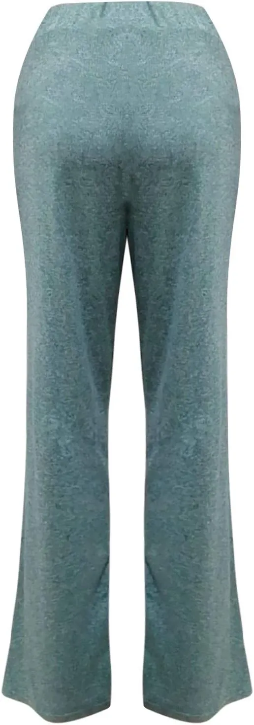 Muyise Womens Comfy Lounge Pants Loose Yoga Pants Wide Leg Casual Lightweight Drawstring Palazzo Pajama Pants with Pockets