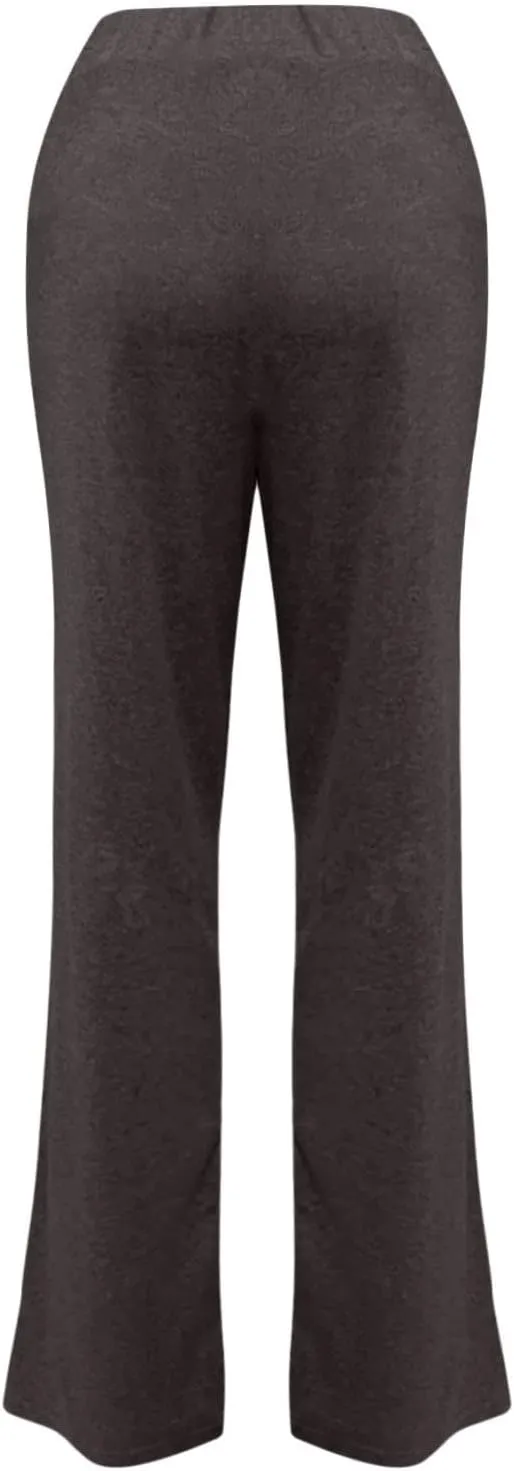 Muyise Womens Comfy Lounge Pants Loose Yoga Pants Wide Leg Casual Lightweight Drawstring Palazzo Pajama Pants with Pockets