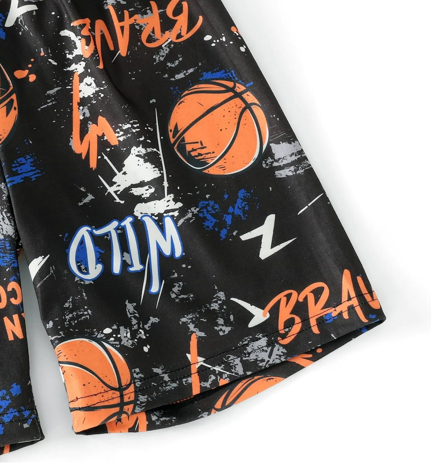 MyFav Big Boys Pajamas 2 Piece Short PJS Cute Cartoon Sleepwear