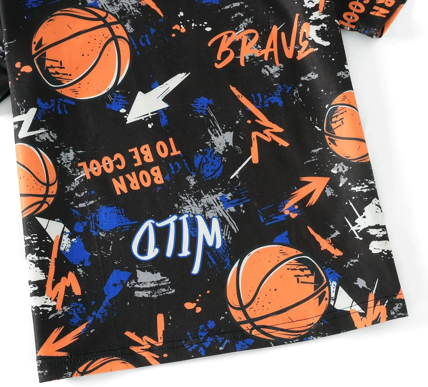 MyFav Big Boys Pajamas 2 Piece Short PJS Cute Cartoon Sleepwear