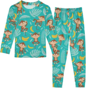 Ollabaky Pajama Set 2 Piece Pjs Set Cotton Sleepwear Long Sleeve Top with Bottom