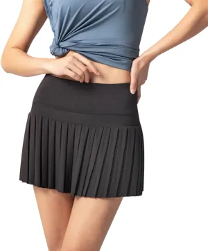 Pleated Mini Skirts for Women Plus Size Trendy Flowy Gym Yoga Shorts Workout Sweat Skort Cute Summer Sports Clothes