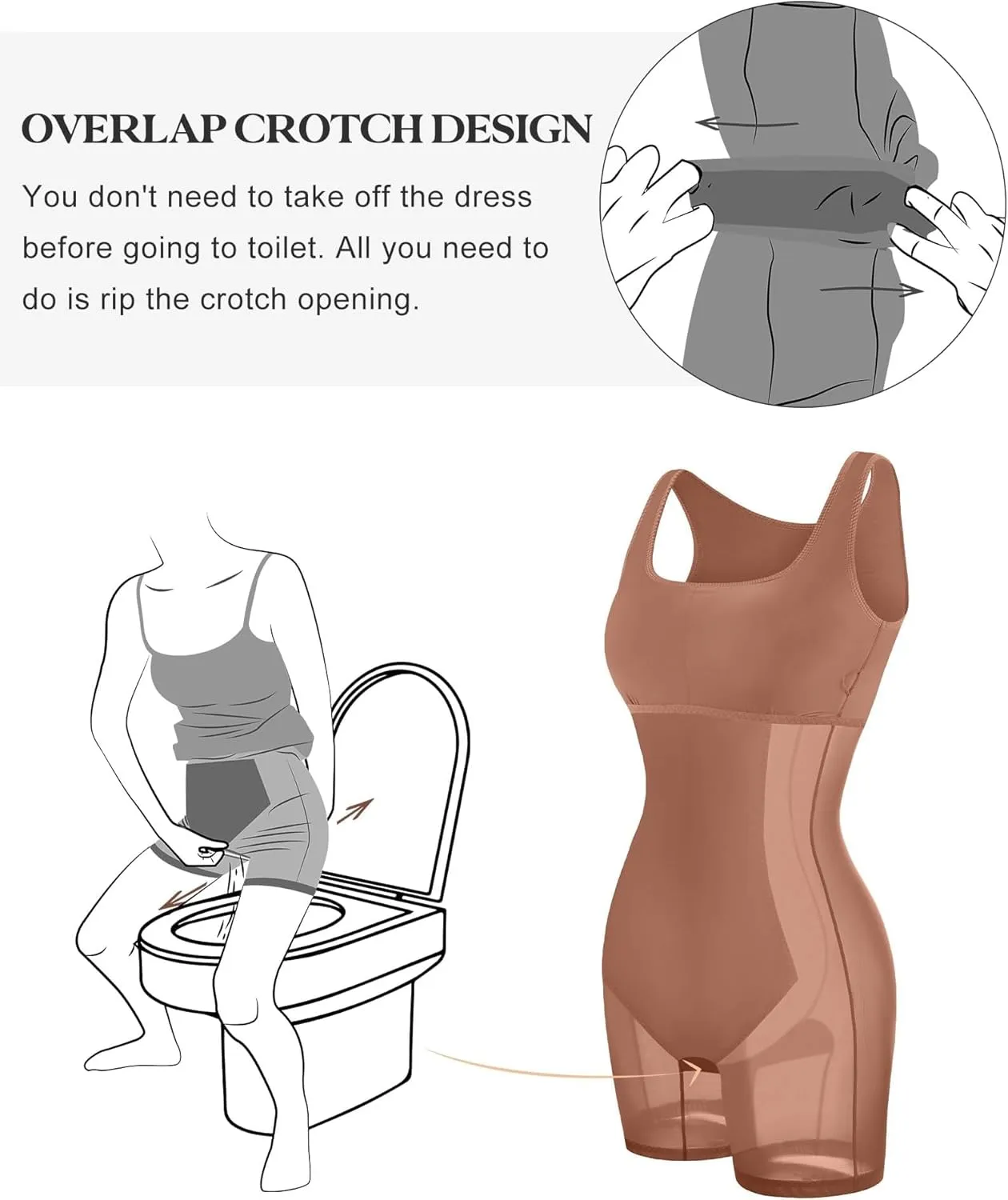 Popilush Summer Midi Dresses for Women Cocktail Shapewear Dress Adjustable Straps Party Club Going Out Bodycon Dress