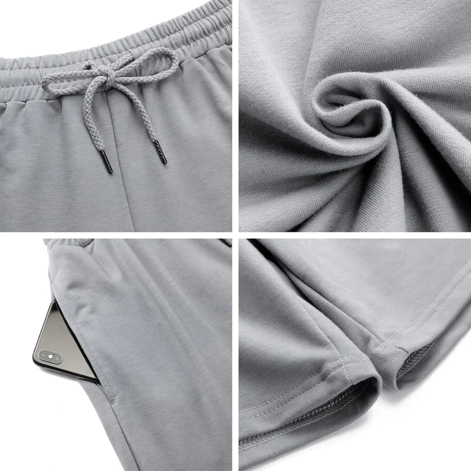Quenteen Women's Athletic Shorts Jogger Sweat Casual Loose Bermuda Shorts (Available in Plus Size)