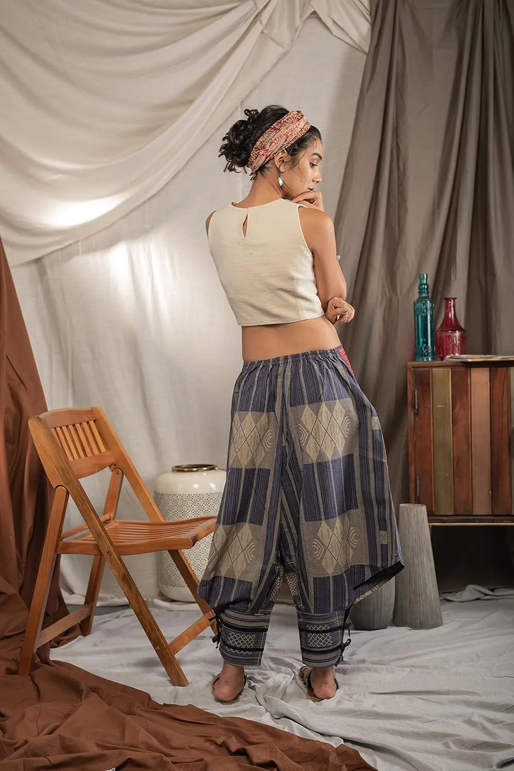 Rave Clothes for Women Palazzo Pants, Dance Yoga Pants Comfy Lounge Pants shamanic Clothing Women