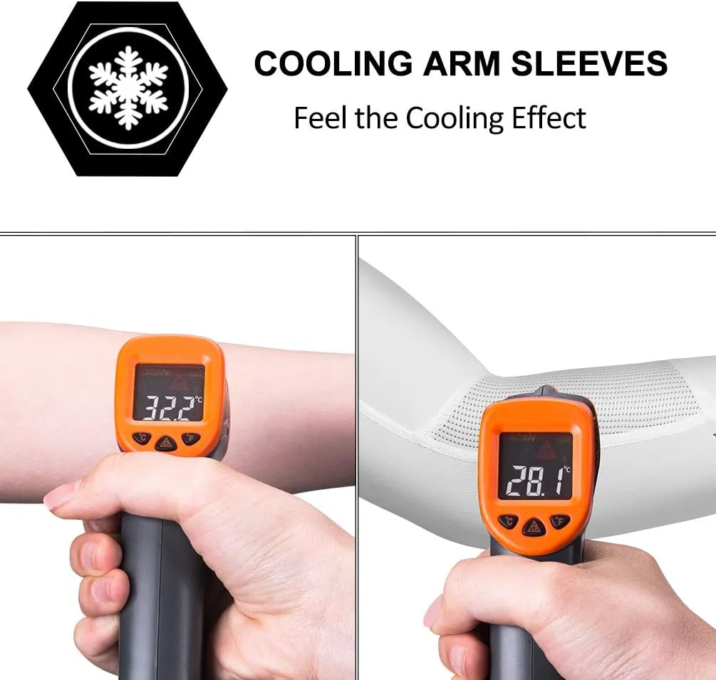 ROCKBROS Sun Protection Arm Sleeves Cooling Running Golf Fishing Cycling Arm Sleeves