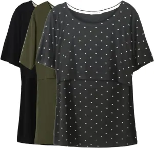 Smallshow Women's Maternity Nursing Tops Short Sleeve Breastfeeding Clothes