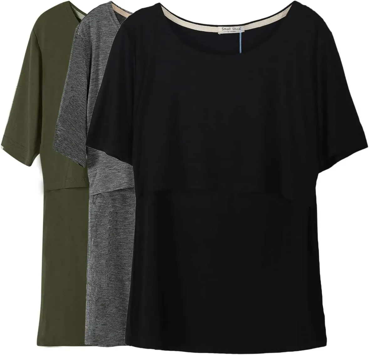 Smallshow Women's Maternity Nursing Tops Short Sleeve Breastfeeding Clothes