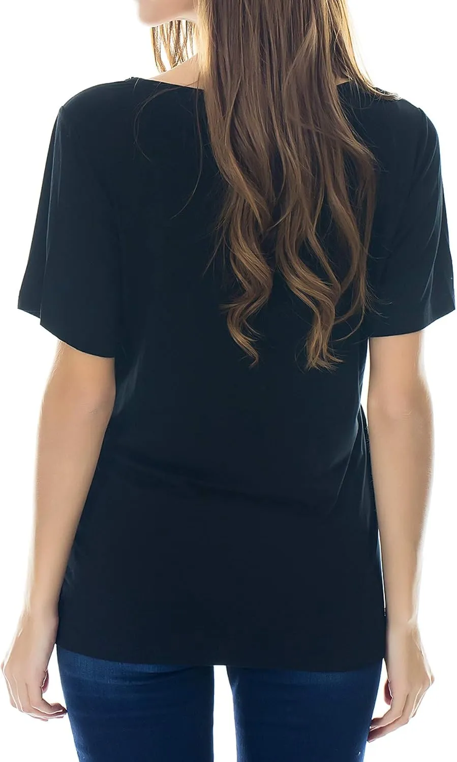 Smallshow Women's Maternity Nursing Tops Short Sleeve Breastfeeding Clothes