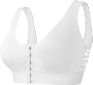 Sports Bras for Women Front Closure Comfort Yoga Tank Top Bra Breathable Stretch Support Fitness Workout Bra Plus Size