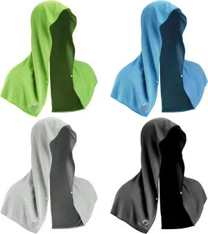 Sukeen Cooling Hoodie Towel, Absorbent Quick-Drying Cooling Towels for Neck and Face, UV Sun Protection Cooling Neck Wraps Sport Head Cooling Towel Hot Weather