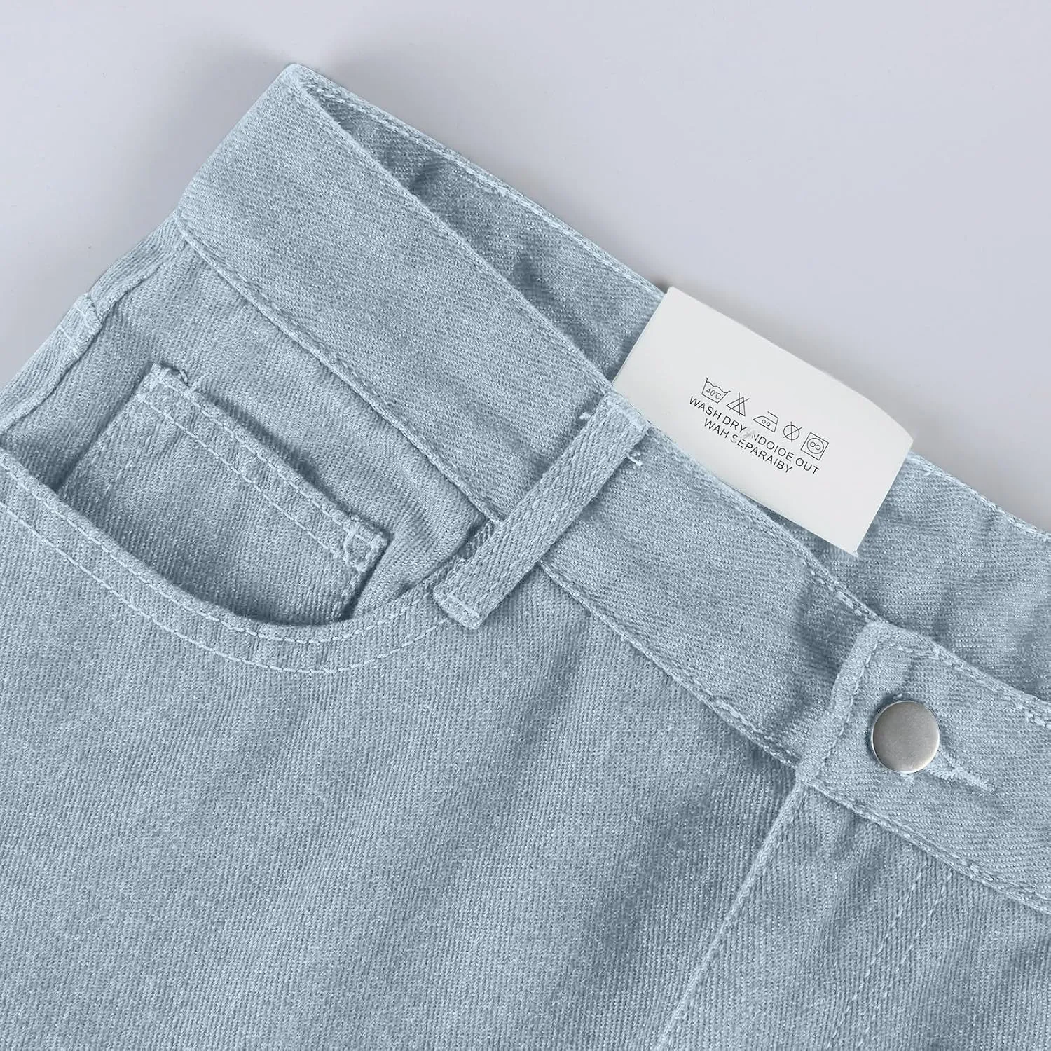 Sweatpants Jeans Women Soft High Waisted Wide Leg Jeans Plus Size Boyfriend Jeans Comfy Denim Sweatpants with Pockets