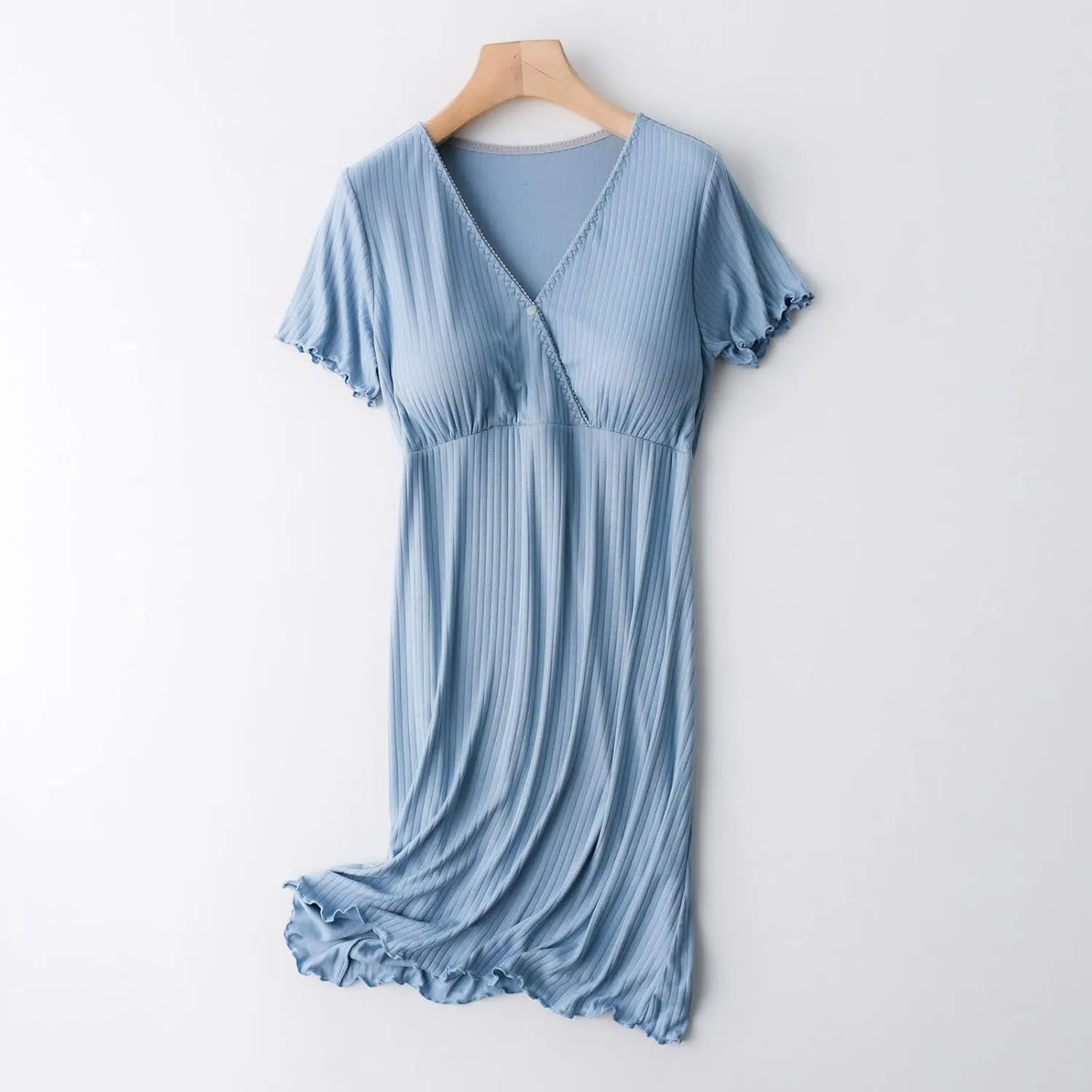 TANGNADE Nursing Dress Maternity Nightgown Sleepwear for Breastfeeding Maternity Dress Comfy Loungewear for Pregnancy