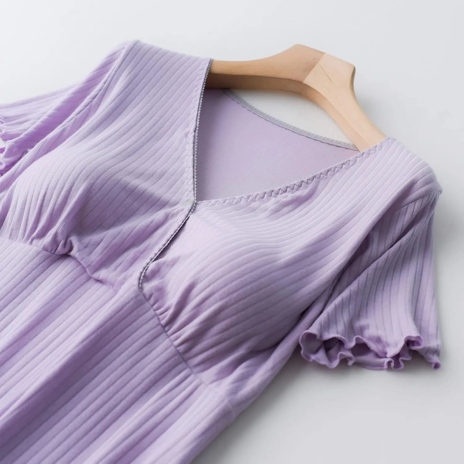 TANGNADE Nursing Dress Maternity Nightgown Sleepwear for Breastfeeding Maternity Dress Comfy Loungewear for Pregnancy