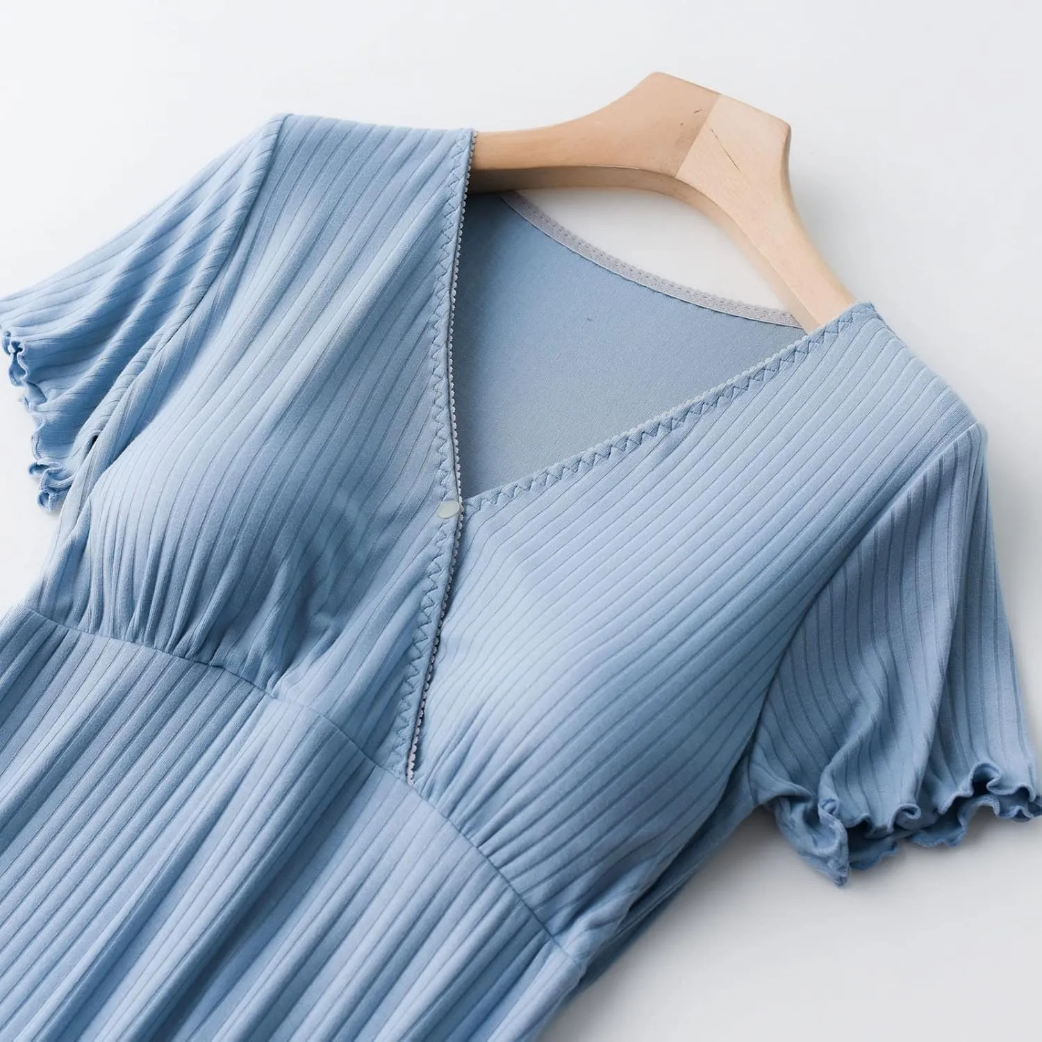 TANGNADE Nursing Dress Maternity Nightgown Sleepwear for Breastfeeding Maternity Dress Comfy Loungewear for Pregnancy
