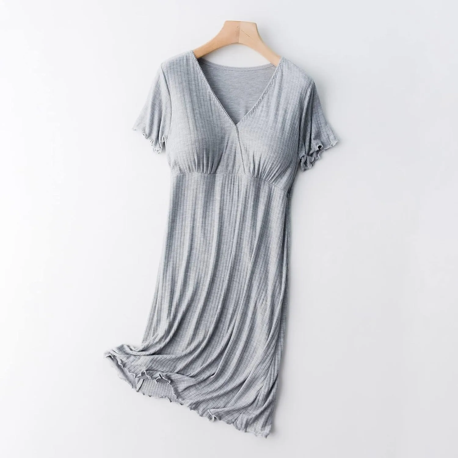 TANGNADE Nursing Dress Maternity Nightgown Sleepwear for Breastfeeding Maternity Dress Comfy Loungewear for Pregnancy