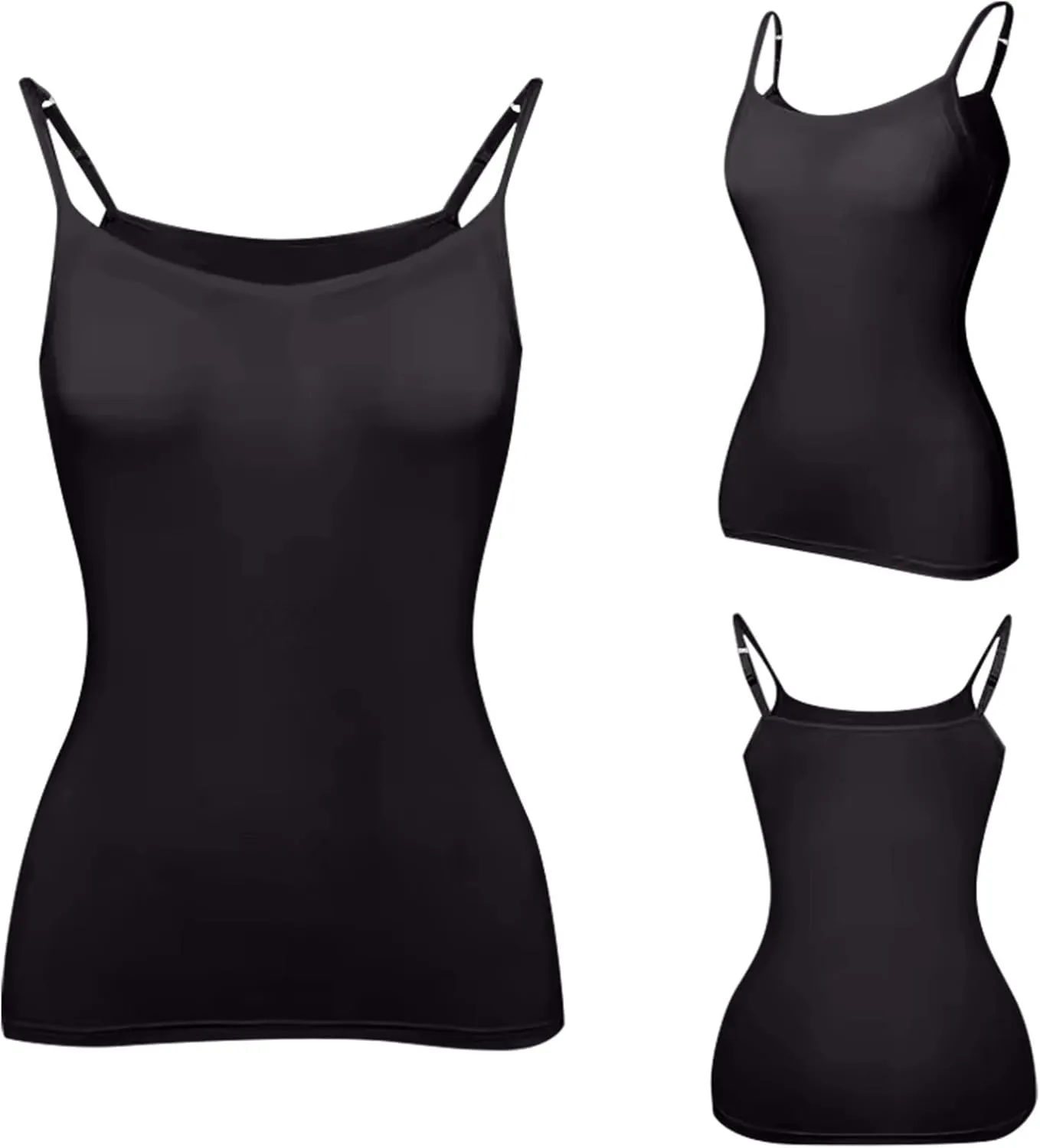 Tank Top with Built in Bra for Women Sleeveless U Neck Shapewear Yoga Slim Fit Camisole Workout Tops