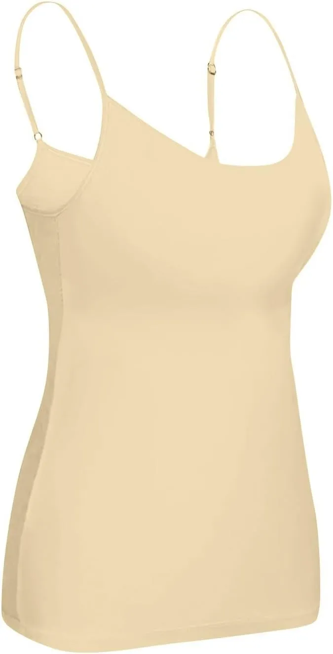 Tank Top with Built in Bra for Women Sleeveless U Neck Shapewear Yoga Slim Fit Camisole Workout Tops