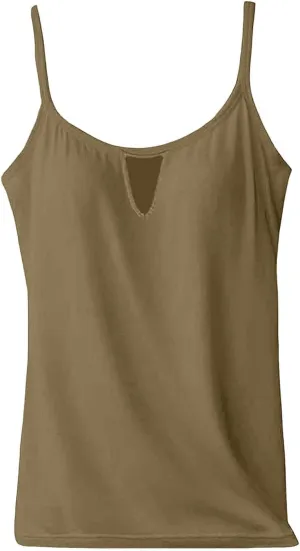Tank Top with Built in Bra for Women Sports Cute Cami Shirts 2025 Spring Summer Beach Camisoles Bras