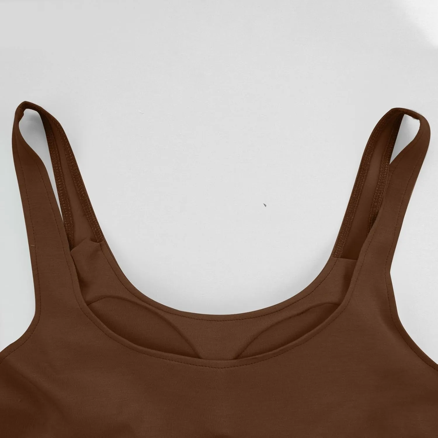Tank Top with Built in Bra for Women Summer Basic Padded Yoga Shirts Shelf Bras Workout Camisole Casual Undershirt