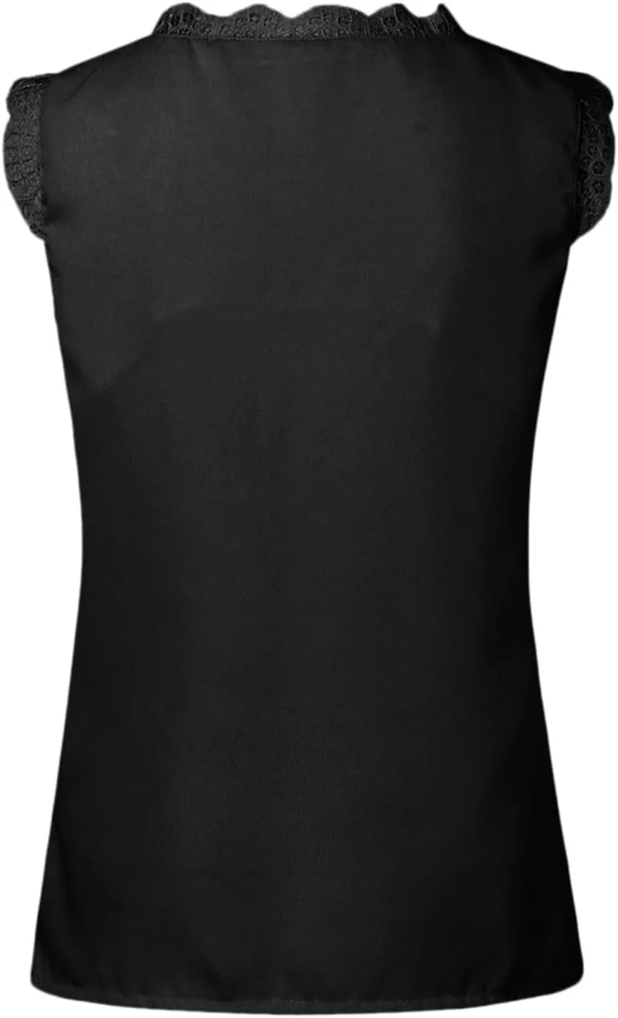 Tank Tops for Women Summer V Neck Silk Satin Blouse Sleeveless Shirt Business Casual Dressy Vacation Outfit