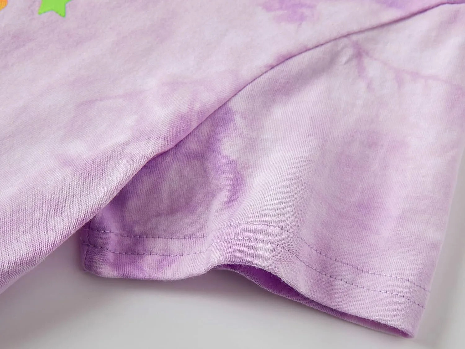 Tebbis Trendy Tie Dye Sleepover Summer Pajamas for Girls -100% Cotton Soft Dount Cat Caticorn Jammies Size 6-18