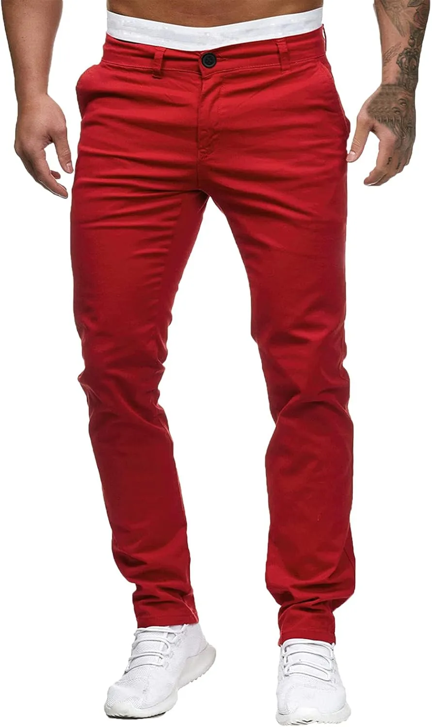 Trendy Pants for Men Summer Elastic Waist Fit Breathable Leisure Style Elasticity Soft Comfy Fashion Running Trousers