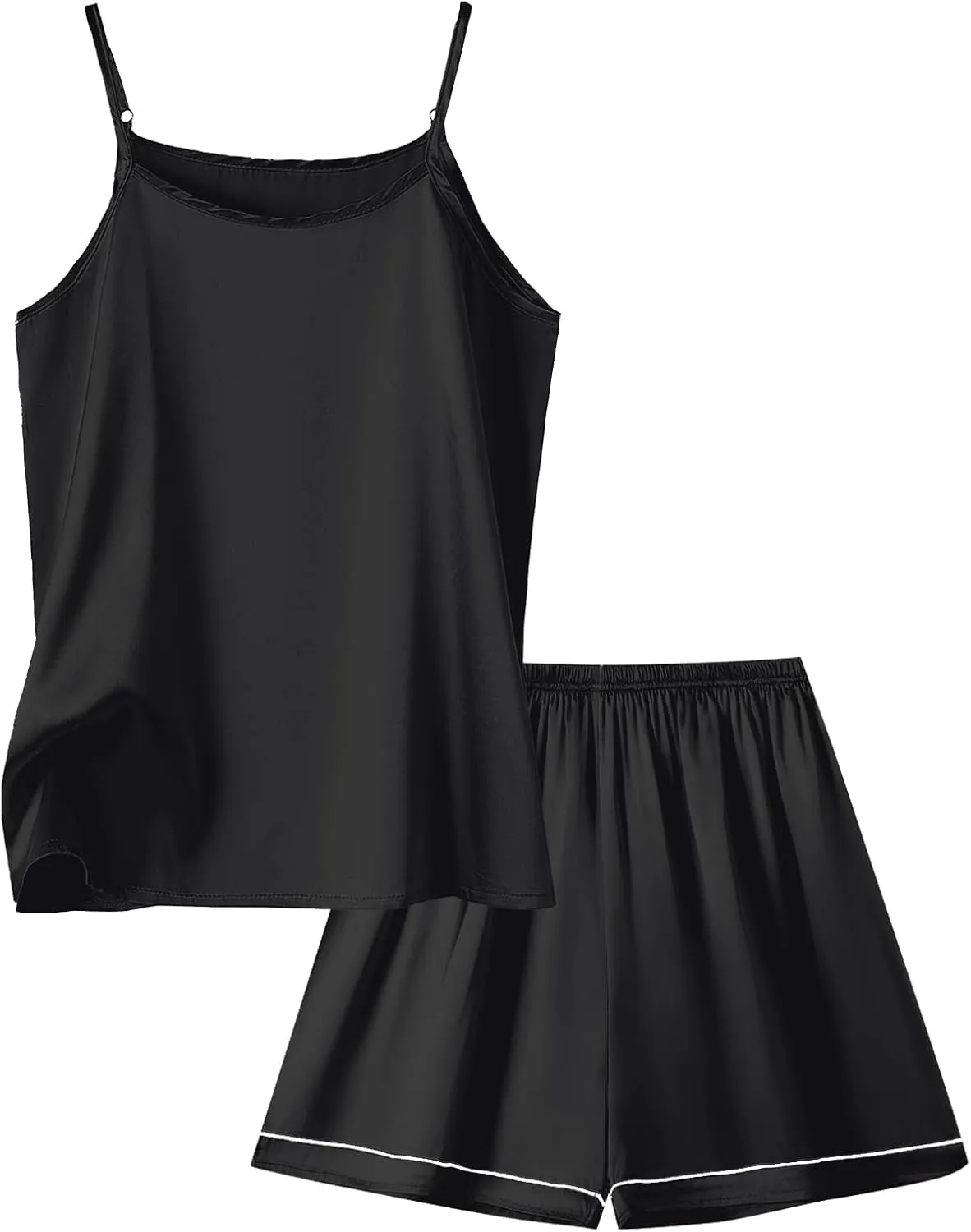 Umeyda Girls & Womens Pajamas Set Sleeveless Camisole Tank Top and Shorts 2 Piece Sleepwear Summer Outfits