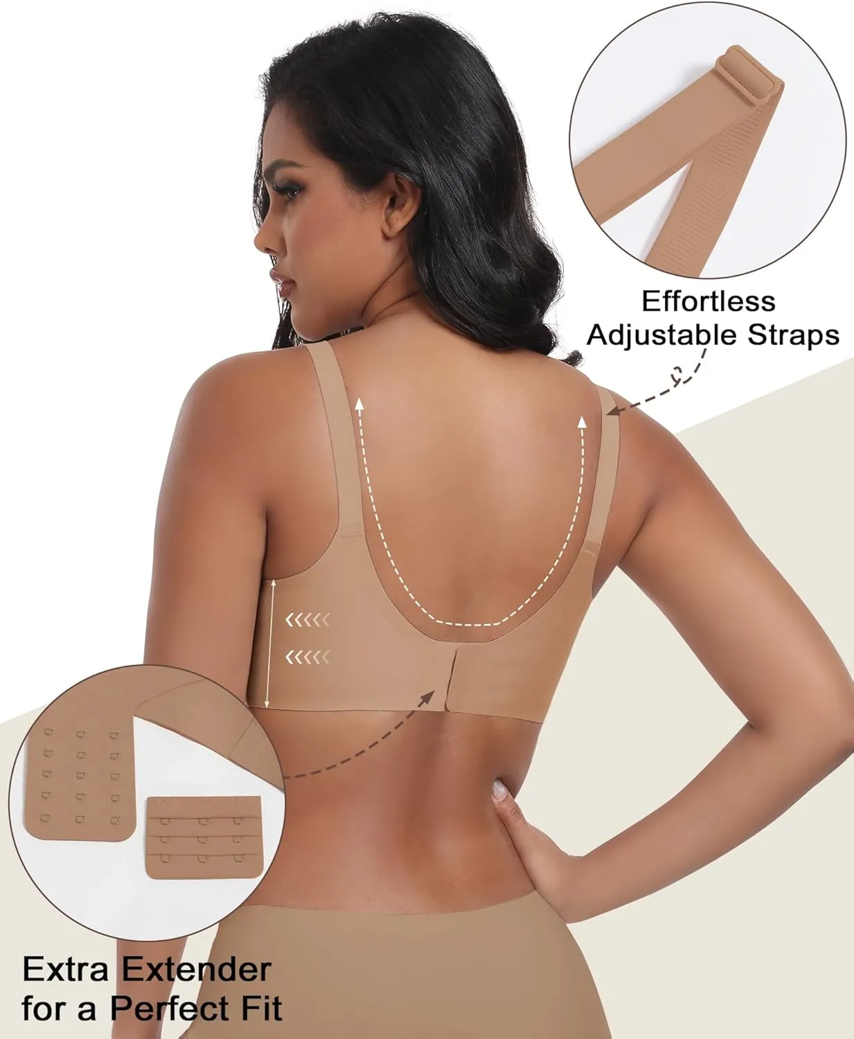Wireless Seamless Pumping Bra Hands Free Nursing Bra Wirefree Comfort Wearable Breast Pump Brass