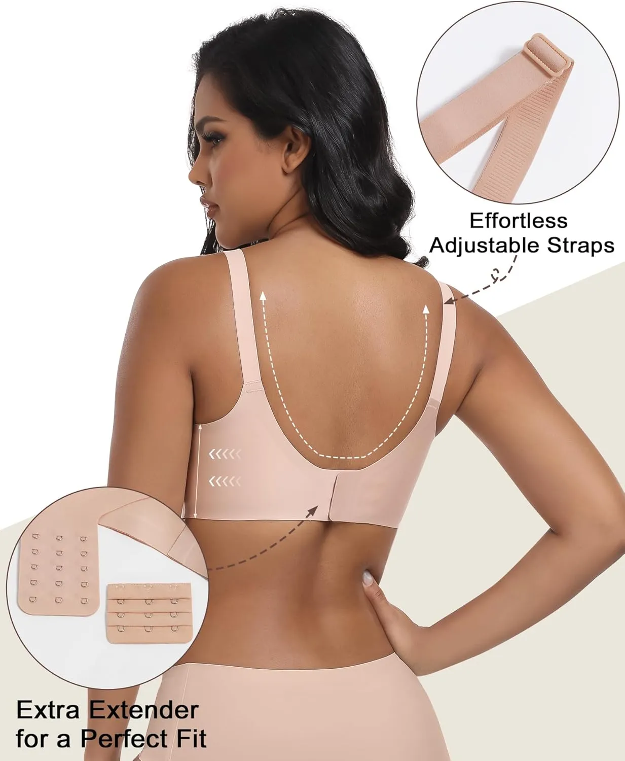 Wireless Seamless Pumping Bra Hands Free Nursing Bra Wirefree Comfort Wearable Breast Pump Brass