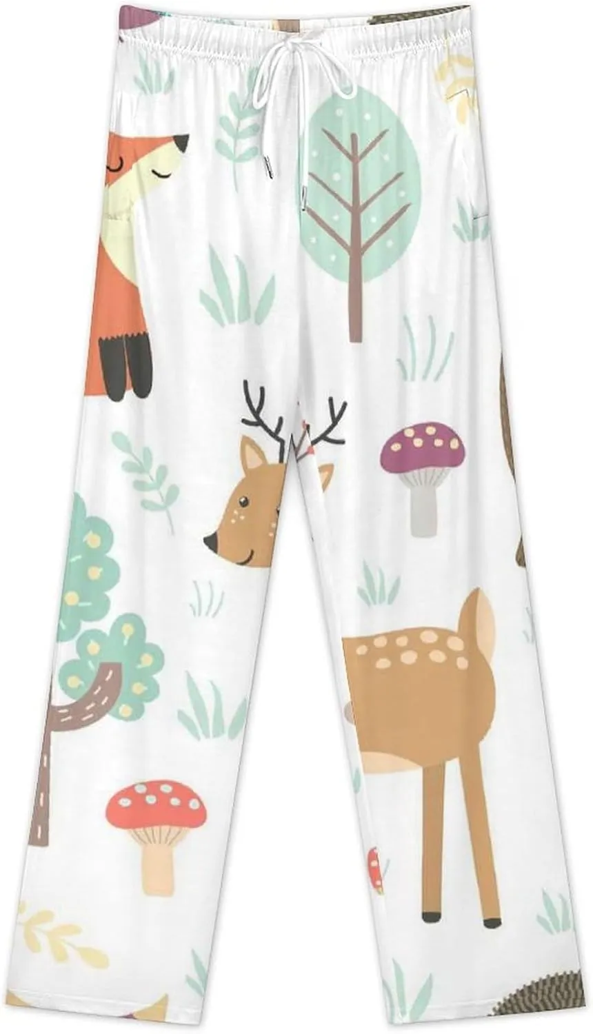 Women Pajama Pants Trouser Lounge Pants Sleepwear with Pockets (S-5XL)