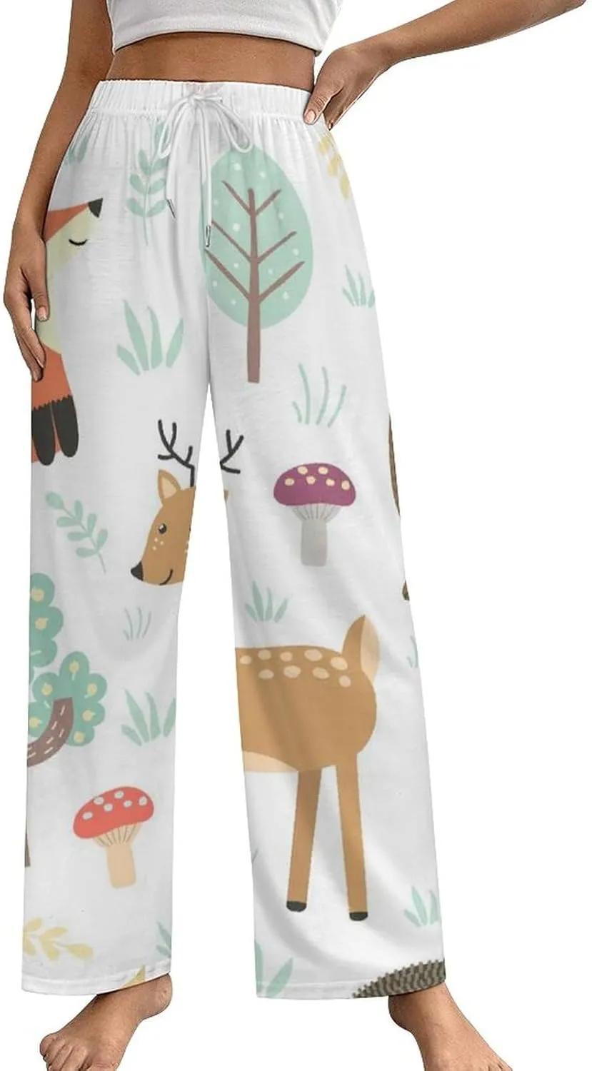 Women Pajama Pants Trouser Lounge Pants Sleepwear with Pockets (S-5XL)