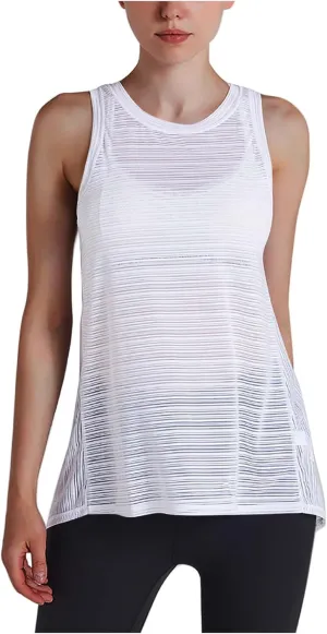 Women Summer Quick Dry Athletic Tank Top Sleeveless Lightweight Mesh Breathable Workout Shirts Loose Comfy Yoga Tops