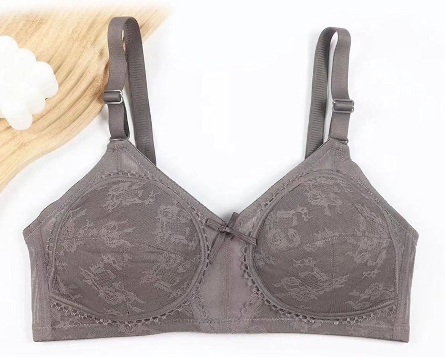 Women's Bras for Older Women Brasieres Seamless Black Bandeau Top with Built in Bra Wireless Padless Bras for Women